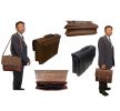 First-Class Brn Organizer Briefcase