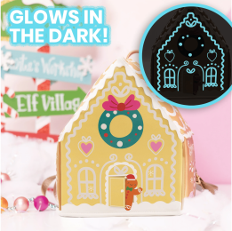 Glow-n-the-Dark Gingerbread House Backpack