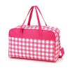 Hot Pink Check Travel Bag