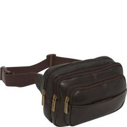 Four Compartment Waist Bag - Cafe