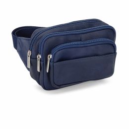 Four Compartment Waist Bag - Navy