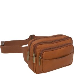 Four Compartment Waist Bag - Tan