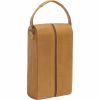 Fancy Double Bottle Wine Case, Tan