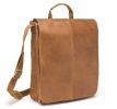 Distressed Leather 17 Inch Laptop Messenger