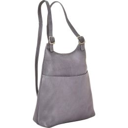 Ladies Gray Slim Sling-Backpack