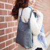 Ladies Gray Slim Sling-Backpack