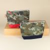 Camo Red Block Pouch