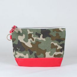 Camo Red Block Pouch