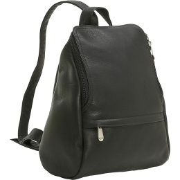 U-Zip Mini Backpack, Black