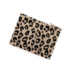 Leopard Burlap Zip Pouch