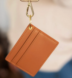 Camel Wristlet Keychain Wallet