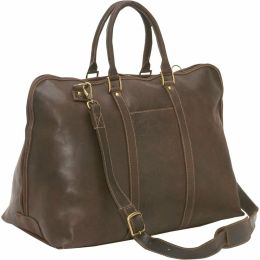 Distressed Leather Getaway Duffel