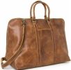 Distressed Leather Getaway Duffel