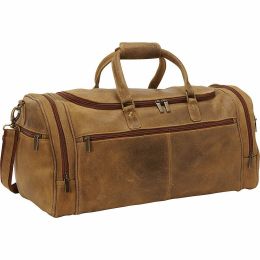 Distressed Overnight Duffel, Tan