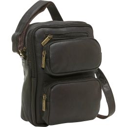 Men's Multi Pocket Messenger Bag (Color: Cafe)