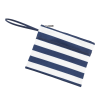 Stripe Zip Pouch Wristlet