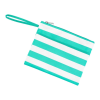 Stripe Zip Pouch Wristlet