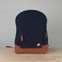 Leather Bottom Backpacks (Gold: Black)